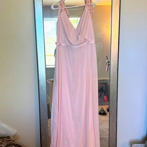 Light Pink Bridesmaid Dress from Azazie. Size 12